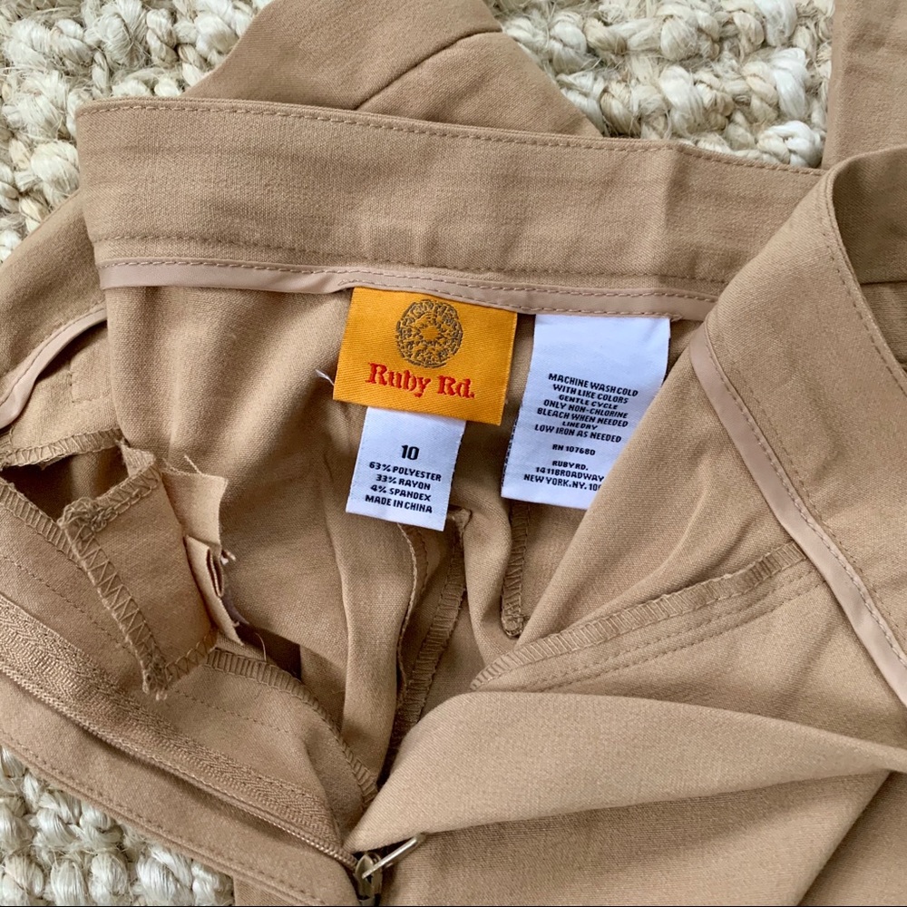 Ruby Rd. Tan Pants - Picture 3 of 4